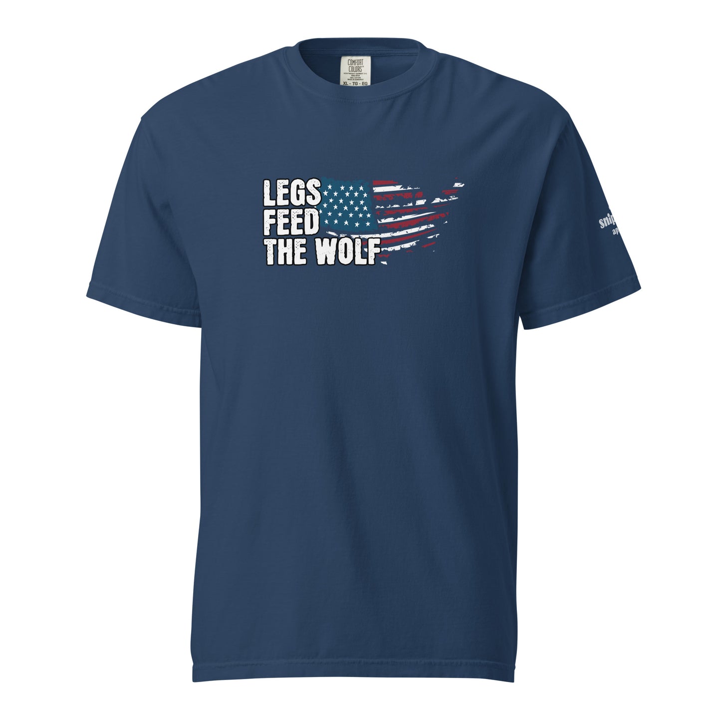 Legs Feed The Wolf Flag Heavy Tee